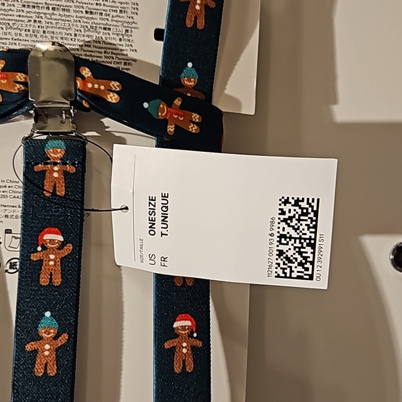 NWT Christmas Bow Tie and Suspender Set - Picture 4 of 4